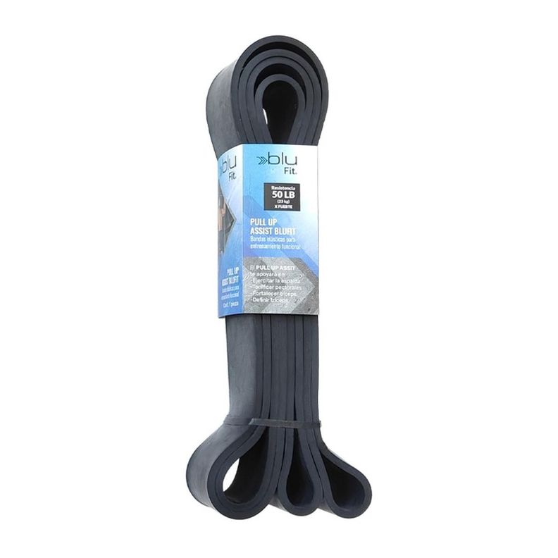 Power Band Fitness Blu Fit Extra Fuerte Negra Negro