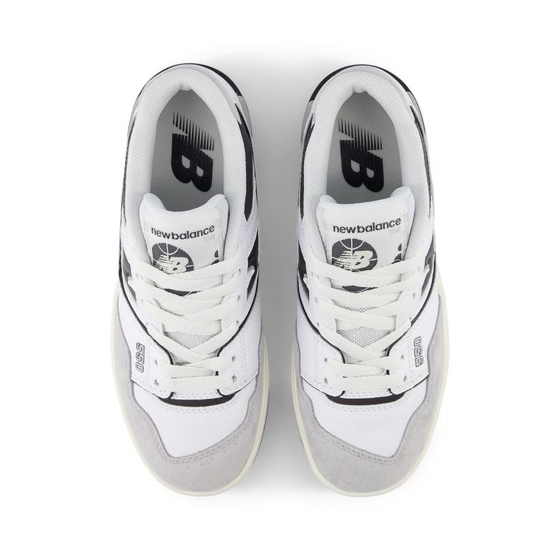 Zapatillas Urbanas Niño  New Balance 550 Blanca/Negro-2