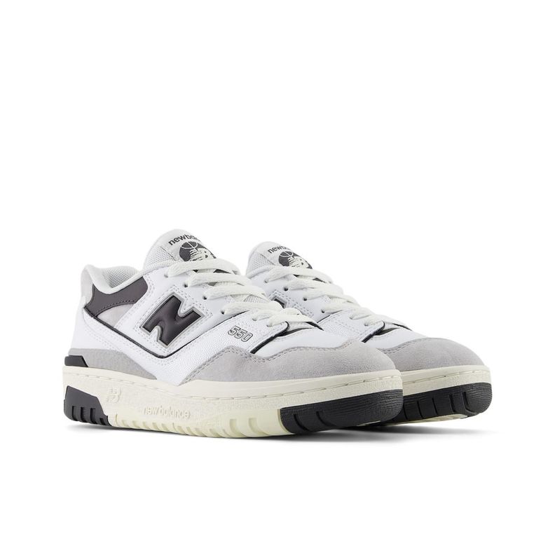 Zapatillas Urbanas Niño  New Balance 550 Blanca/Negro-3