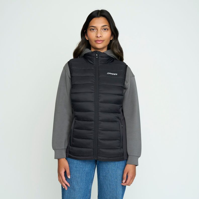 Chaqueta Outdoor Mujer Spyder Vest Eco Thermal Jacket Negra SYWVJ01S24BK-0