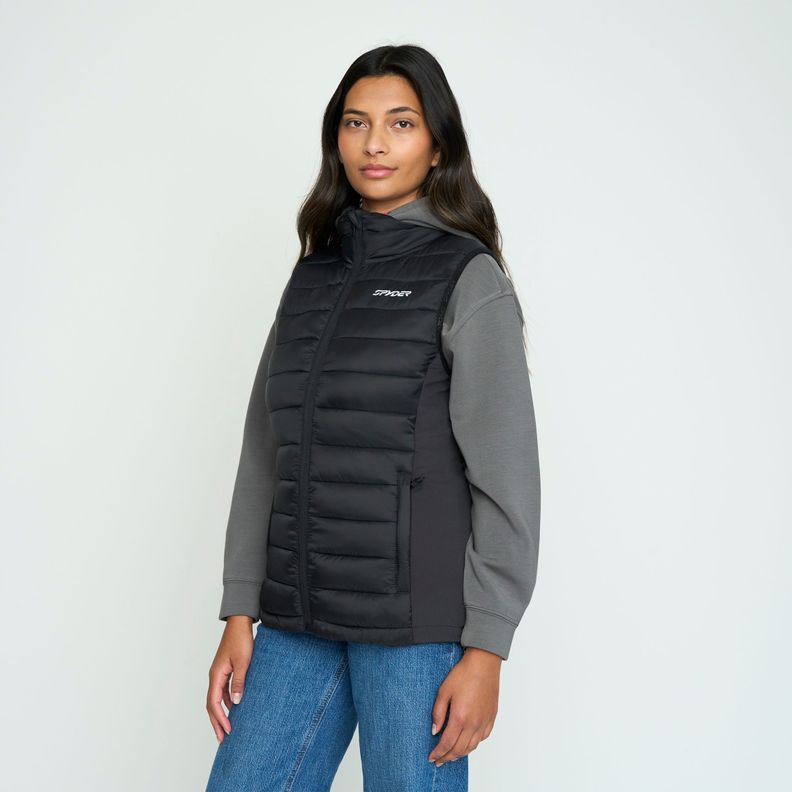 Chaqueta Outdoor Mujer Spyder Vest Eco Thermal Jacket Negra SYWVJ01S24BK-1