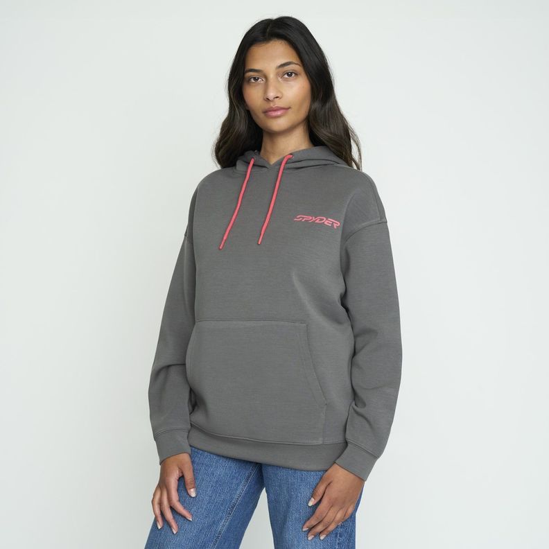 Polerón Lifestyle Mujer Spyder Hoodie Efter SYWHD01S24GRY-1