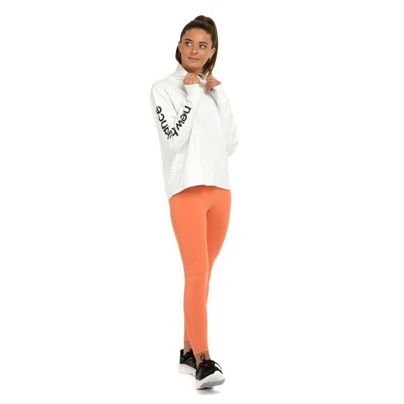 Polerón Running Mujer New Balance Blanco-6