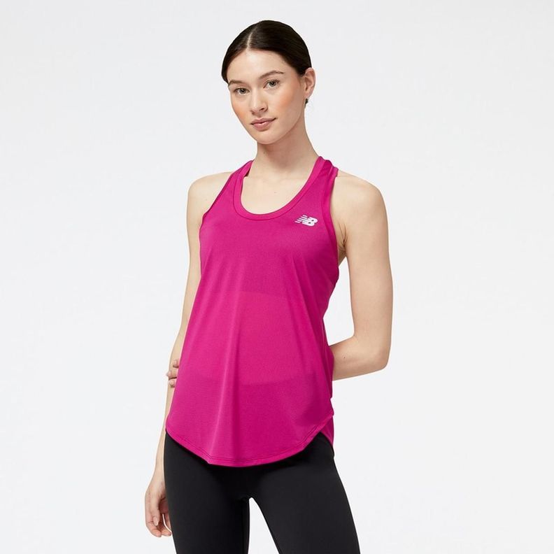 Polera Running Mujer New Balance Accelerate Rosada-0