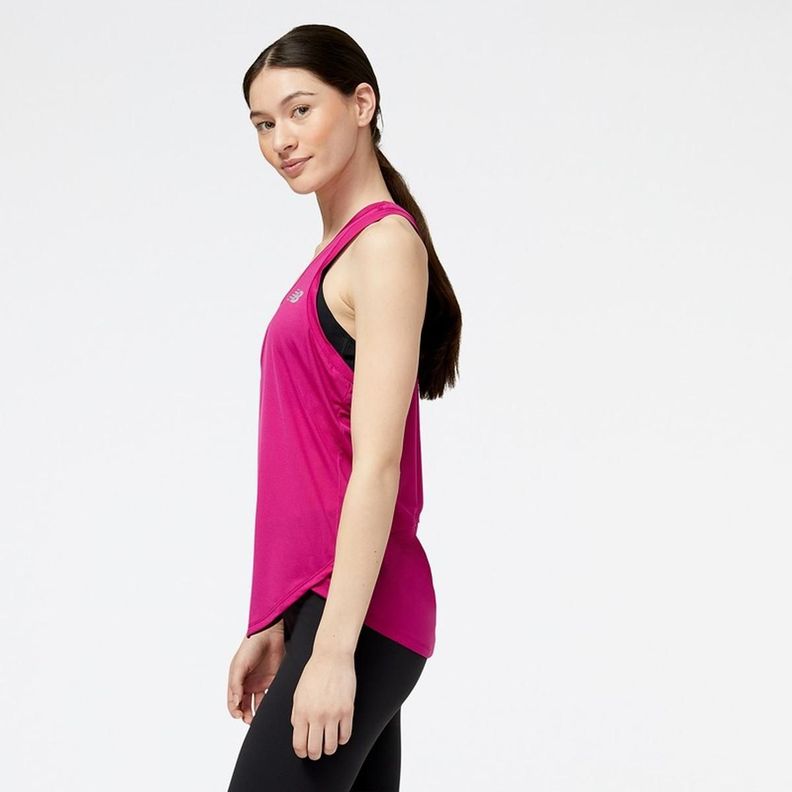 Polera Running Mujer New Balance Accelerate Rosada-1