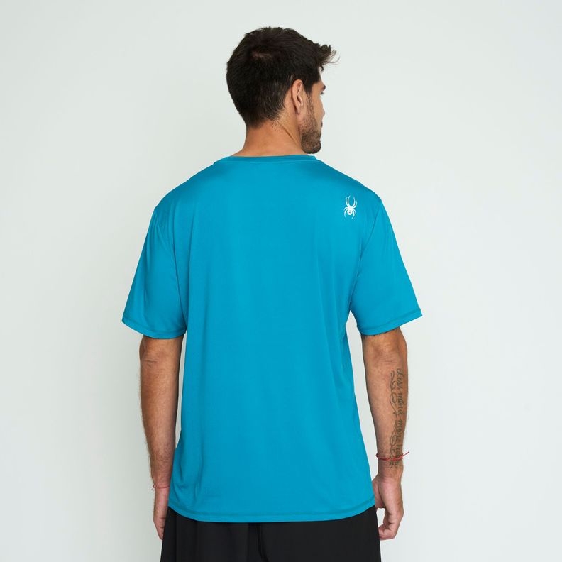 Polera Entrenamiento Hombre Spyder Azul SYMTT02S24BL-2