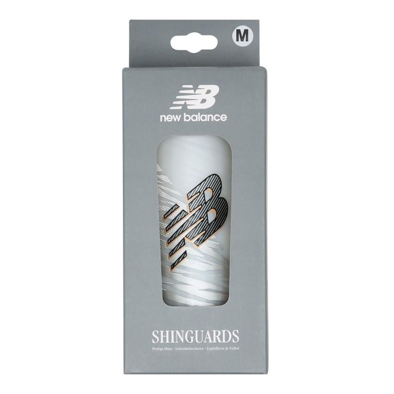 Canilleras Unisex New Balance League Slip Guard Plateado-0