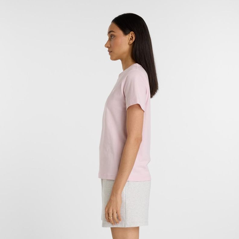 Polera Lifestyle Mujer New Balance Sport Essentials Rosada-1