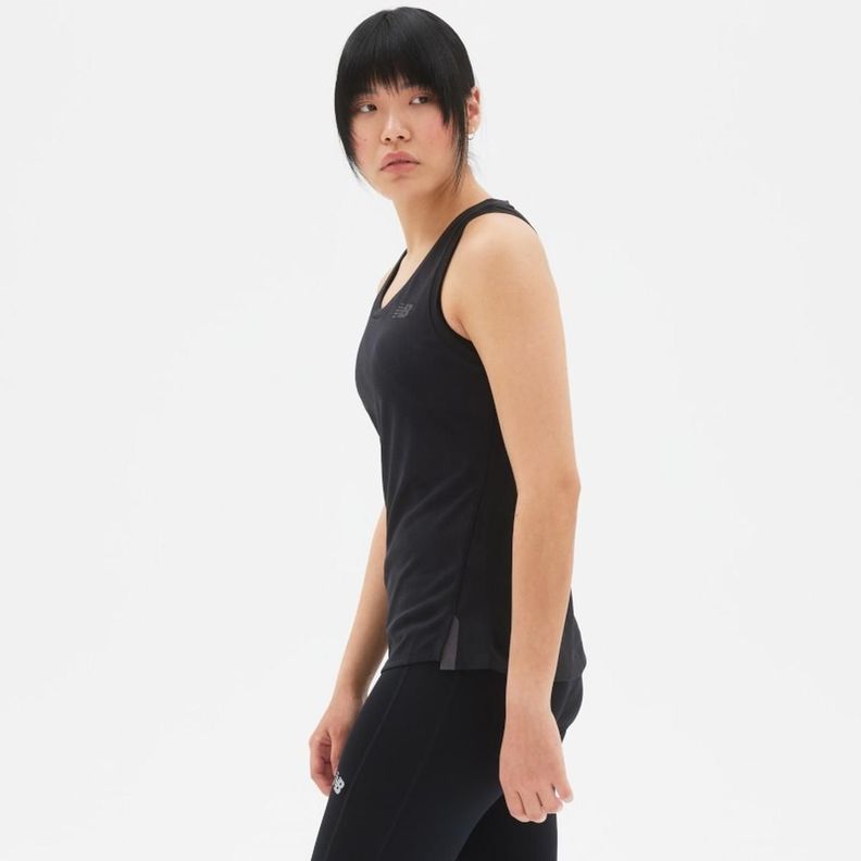 Polera Running Mujer New Balance Speed Jacquard Negro-1