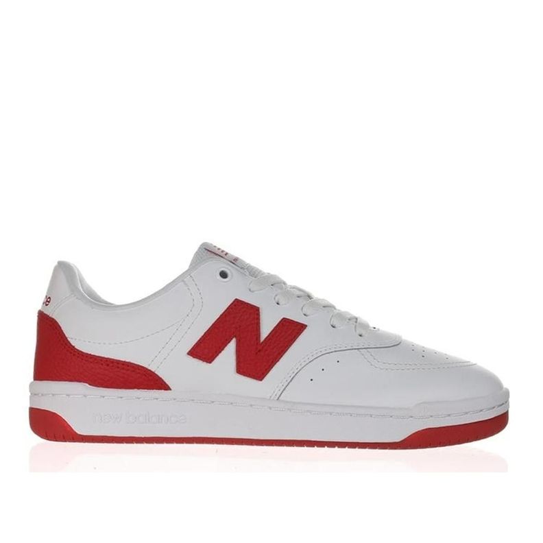 Zapatillas Urbanas Hombre New Balance 80 Blanca/Rojo-0