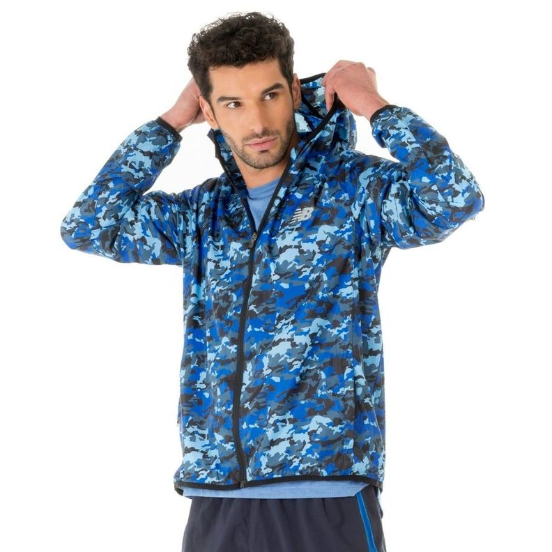 Cortavientos Running Hombre New Balance Empacable Multicolor-0