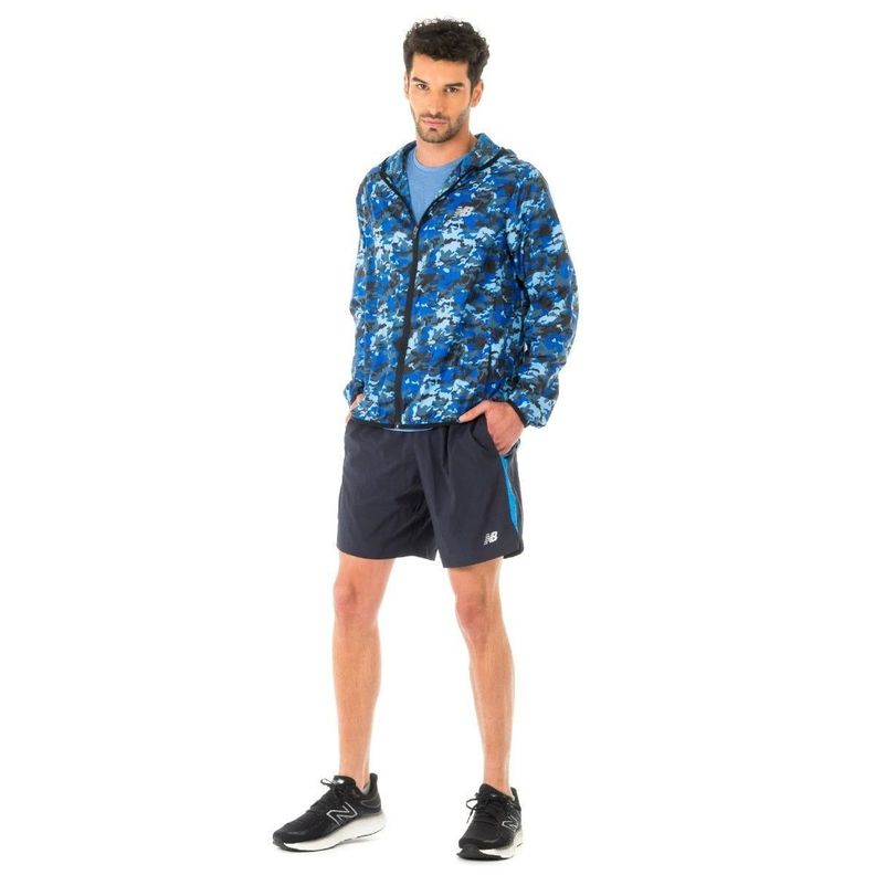 Cortavientos Running Hombre New Balance Empacable Multicolor-1