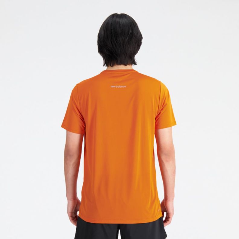 Polera Running Hombre New Balance Accelerate Naranja-1