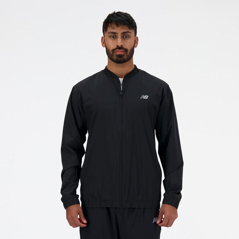 Chaqueta Lifestyle Hombre New Balance Stretch Bomber Negra-0