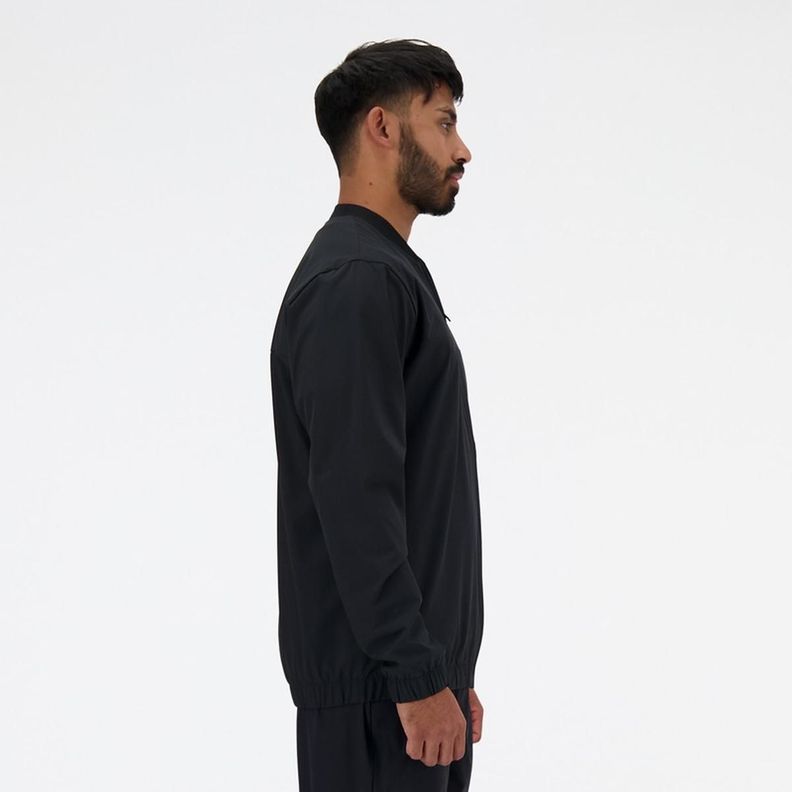 Chaqueta Lifestyle Hombre New Balance Stretch Bomber Negra-2
