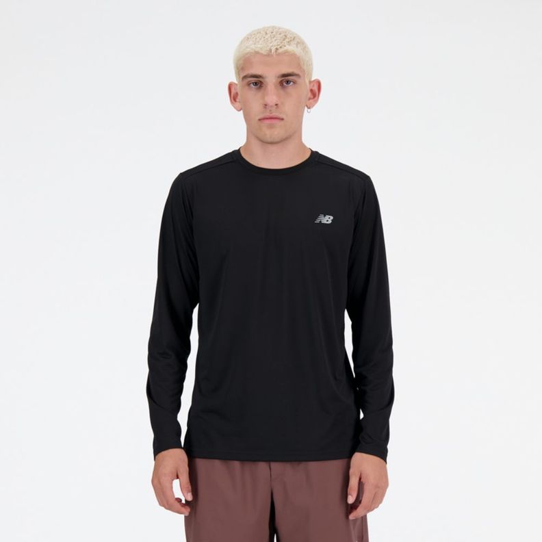Polera Manga Larga Hombre New Balance Negro-0