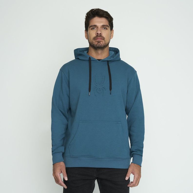 Polerón Hombre Spyder Hoodie Efter Azul-0