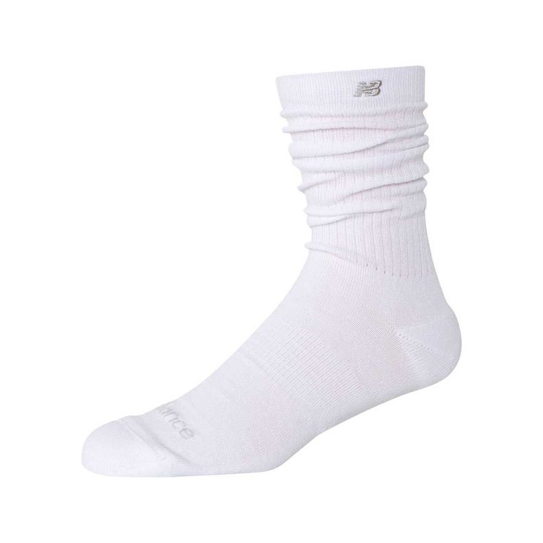 Calcetines Unisex New Balance Active Slouchy Crew Blanco S