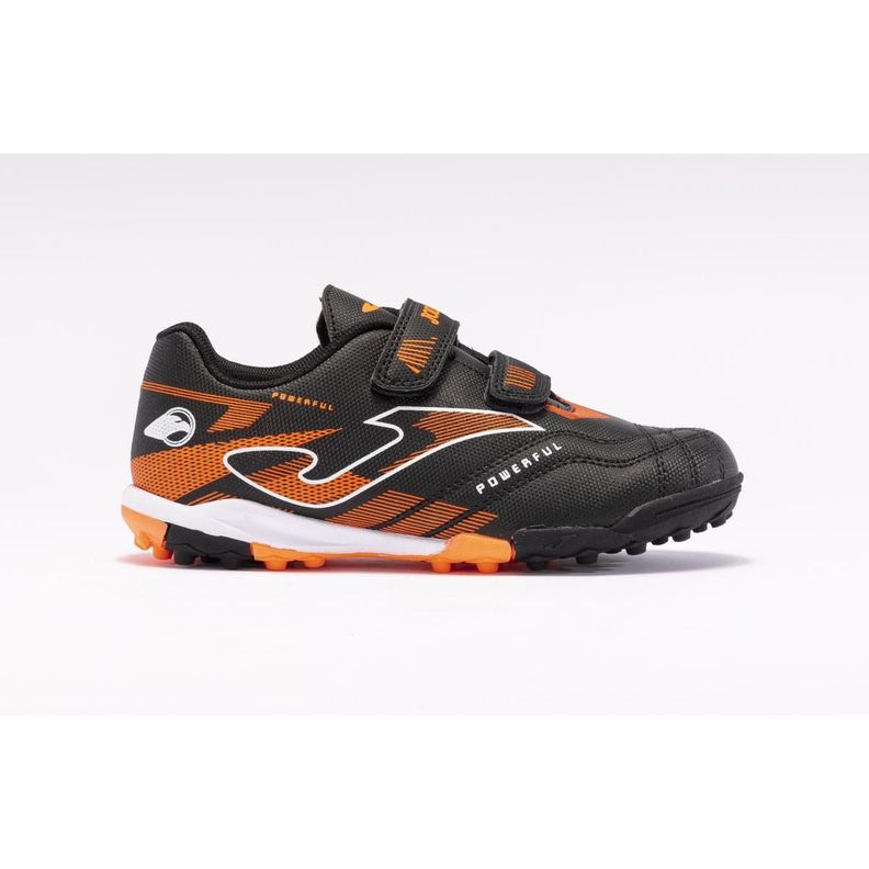Zapatillas Futbolito Unisex Joma Powerfull Jr Negro/Naranjo-1