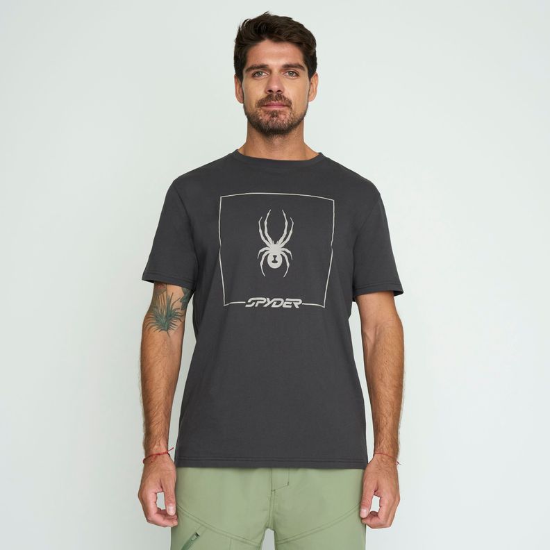 Polera Lifestyle Hombre Spyder Gris SYMTL02S24GRY-0