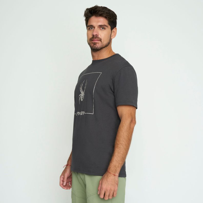 Polera Lifestyle Hombre Spyder Gris SYMTL02S24GRY-1
