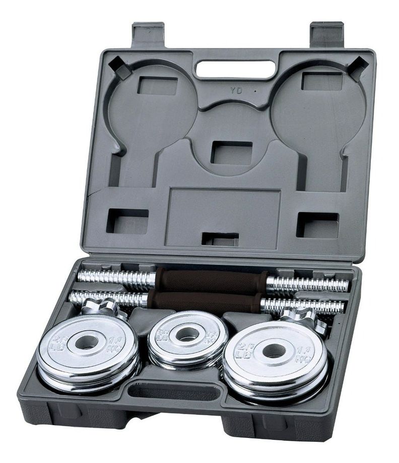 Set Mancuernas Cromadas Blu Fit 15kg-0