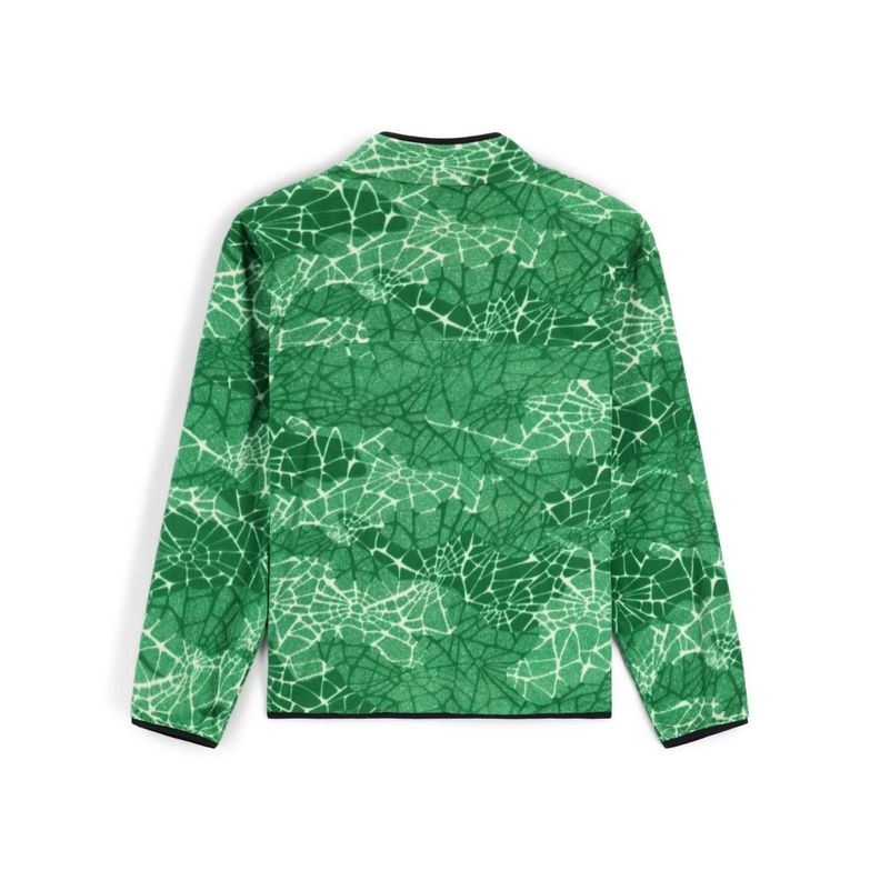 Polerón Outdoor Hombre Spyder Snap Lounge Pullover Verde-2