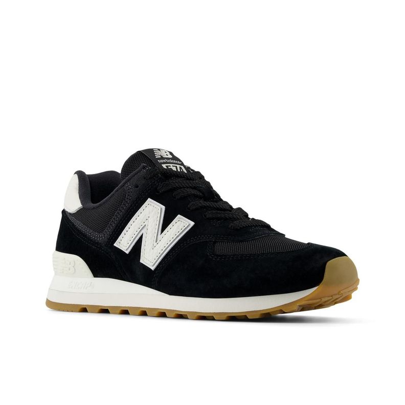 Zapatillas Urbanas Hombre New Balance 574 Negra/Blanco-3