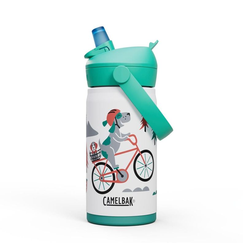 Botella Camelbak Niños Thrive Flip Straw 350 Ml Blanca/Verde-0