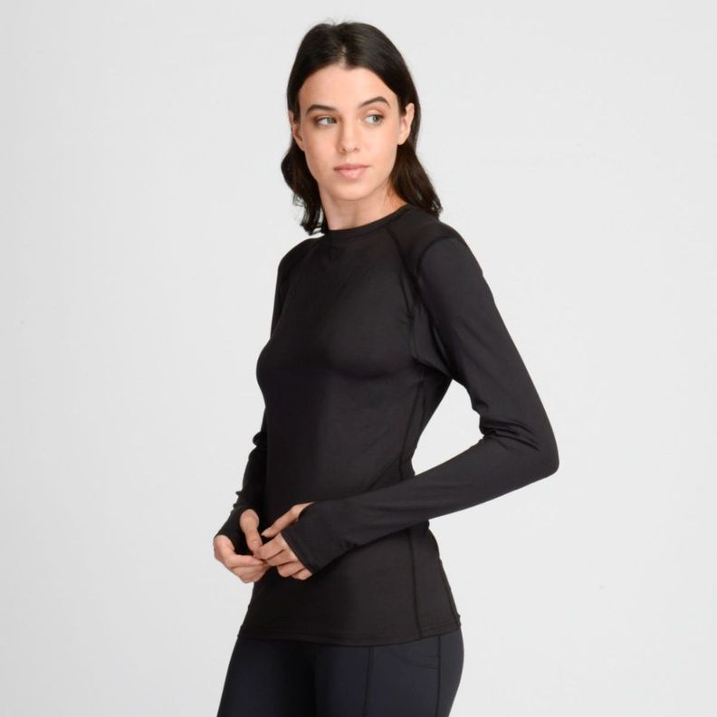 Primera Capa Outdoor Mujer Spyder First Layer Negra-2