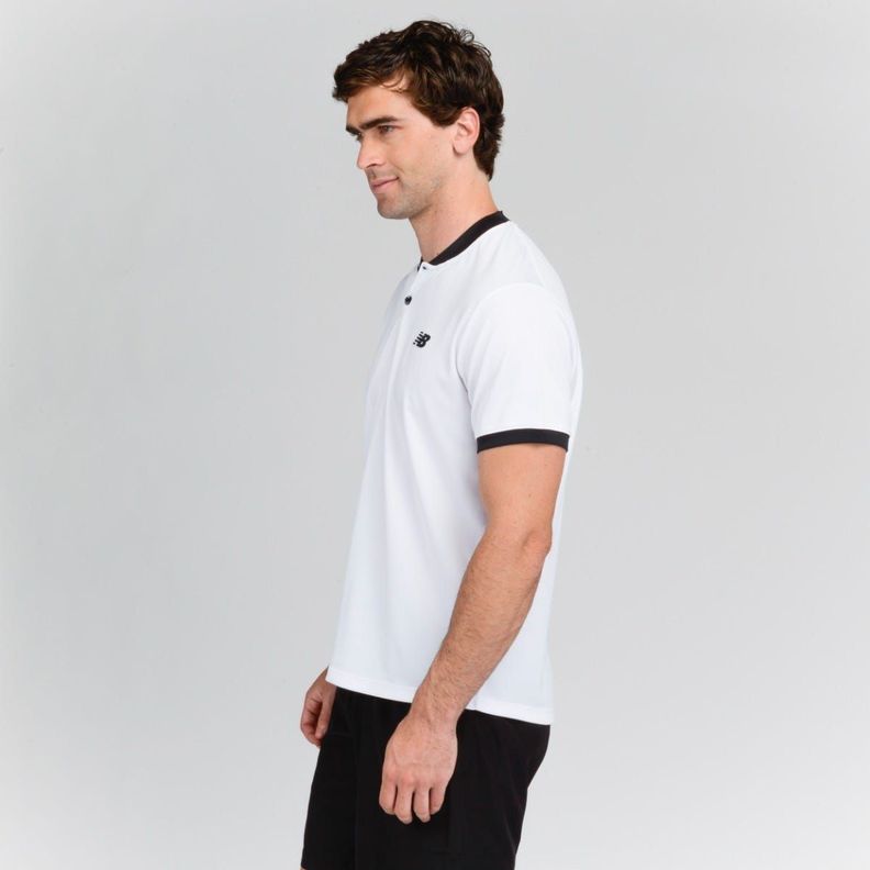 Polera Tenis Hombre New Balance Blanca-1