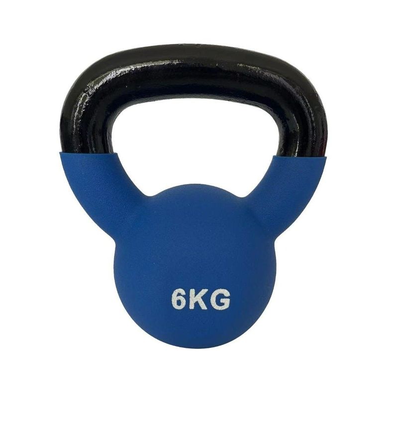 Pesa Rusa Kettlebell Neoprene Blu Fit 6 kg Azul-1
