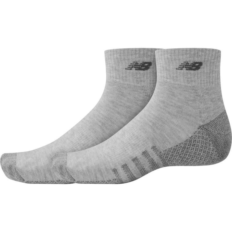 Calcetines Running Unisex New Balance Quarter 2 Pack Gris-0