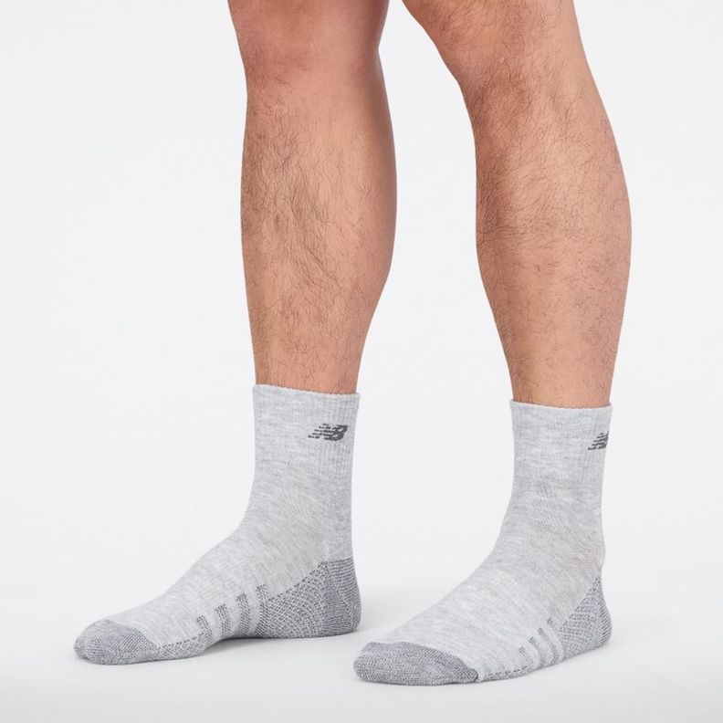 Calcetines Running Unisex New Balance Quarter 2 Pack Gris-1