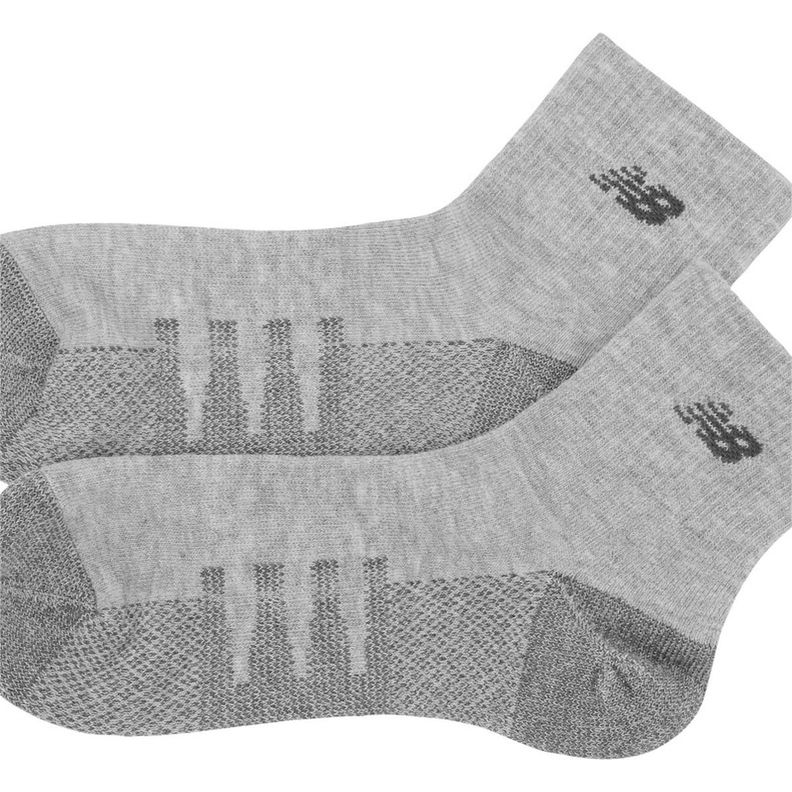 Calcetines Running Unisex New Balance Quarter 2 Pack Gris-2