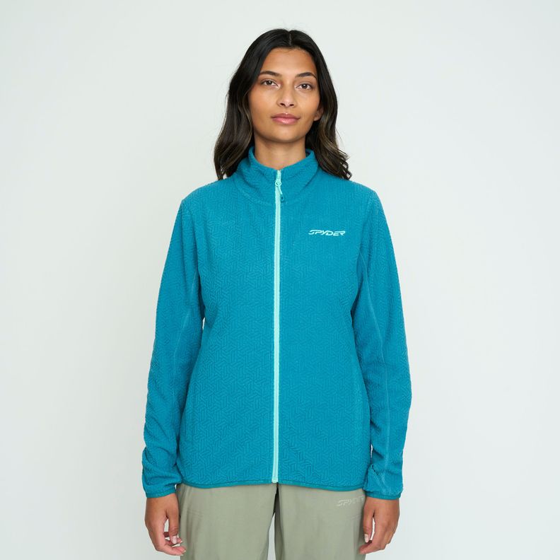 Polerón Polar Mujer Spyder Fleece Full Zip Azul SYWPL01S24BL-0