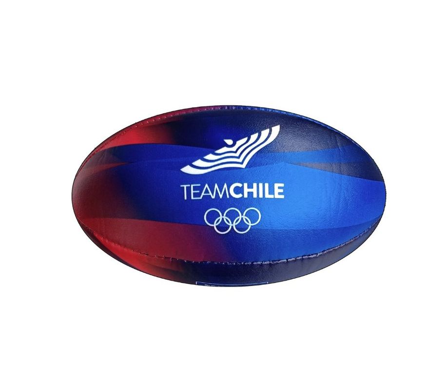 Mini Balón Rugby Team Chile N°1 Azul/Rojo-1
