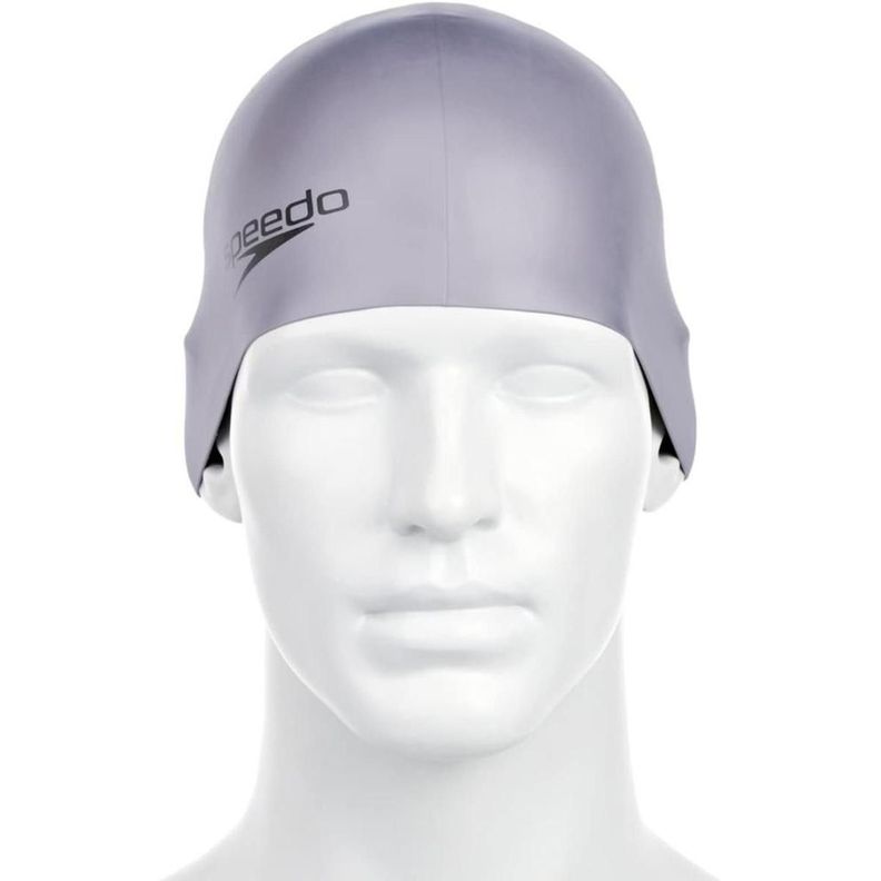 Gorro Natacion Speedo Plain Moulded Gris Plata