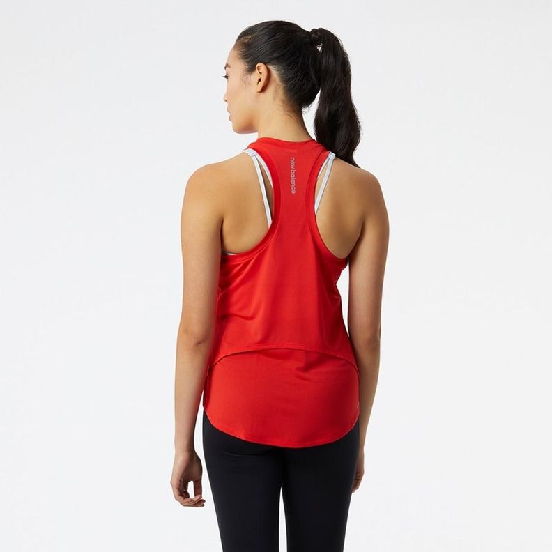 Polera Sin Mangas Running Mujer New Balance Accelerate Roja-2