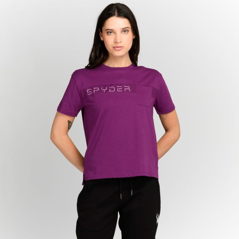 Polera Entrenamiento Mujer Spyder After Ski Purpura-0