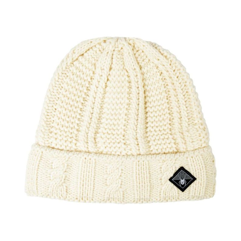 Gorro Outdoor Mujer Spyder Knit Beanie Blanco-0