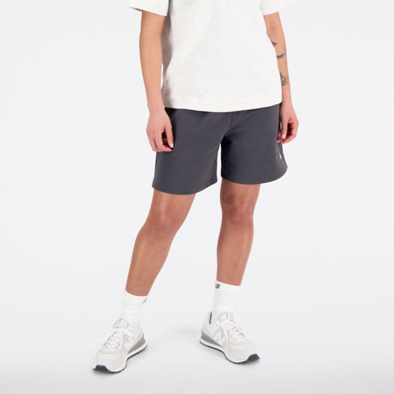 Short Lifestyle Mujer New Balance Athletics French Terry Short Gris-0
