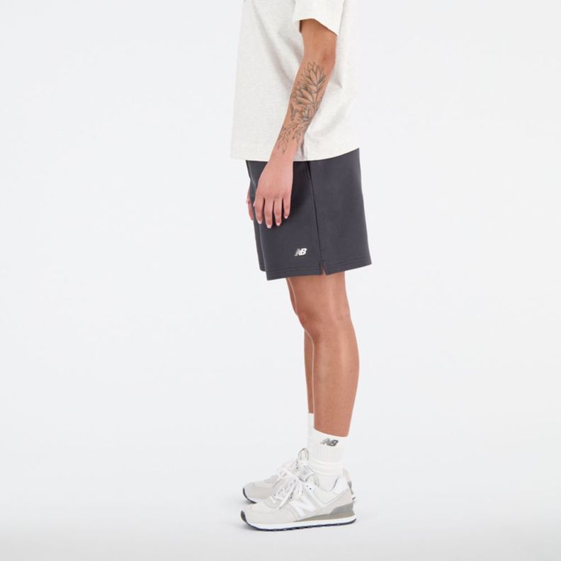 Short Lifestyle Mujer New Balance Athletics French Terry Short Gris-1