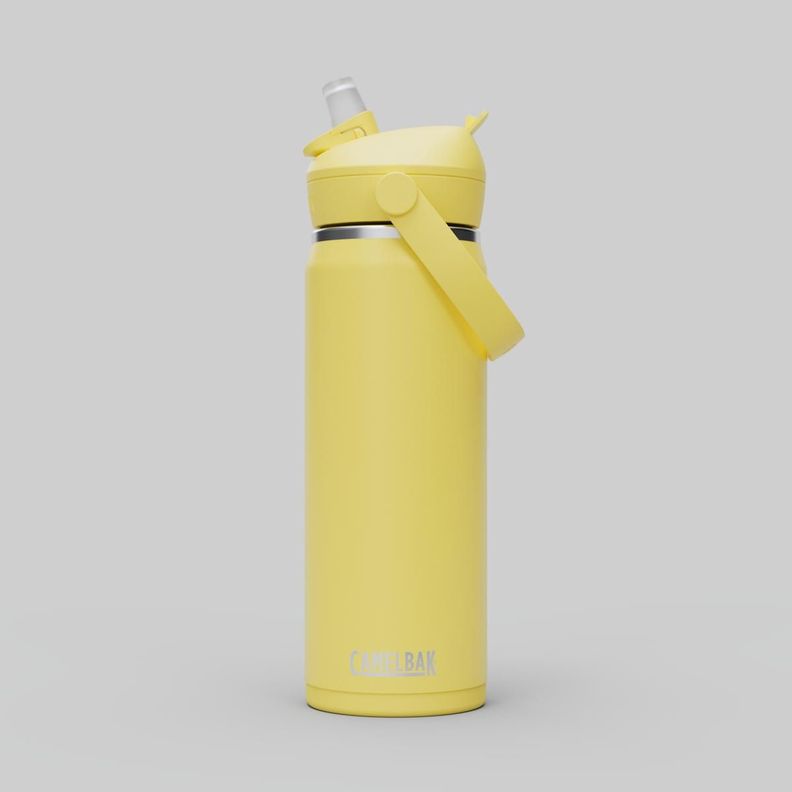 Botella Camelbak Straw 600 ml Acero Inoxidable Amarilla-1