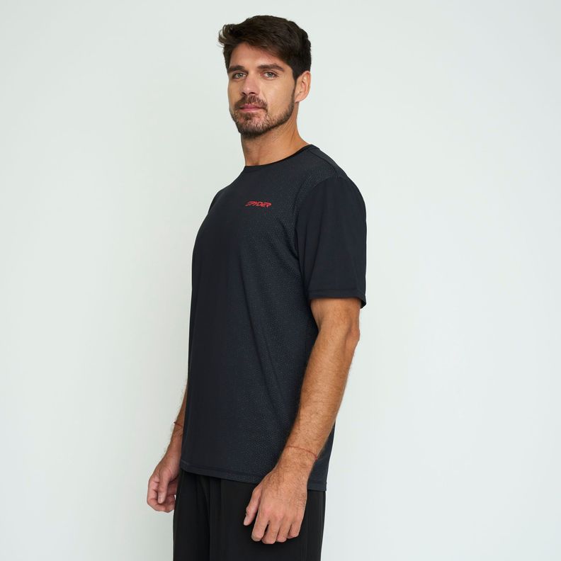 Polera Entrenamiento Hombre Spyder Negro SYMTT02S24BK-1