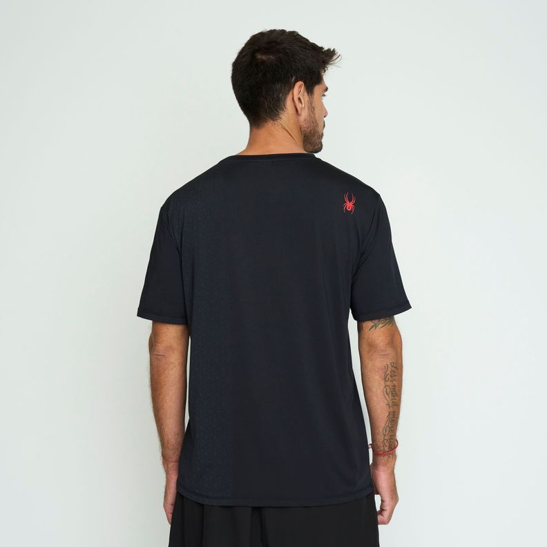 Polera Entrenamiento Hombre Spyder Negro SYMTT02S24BK-2