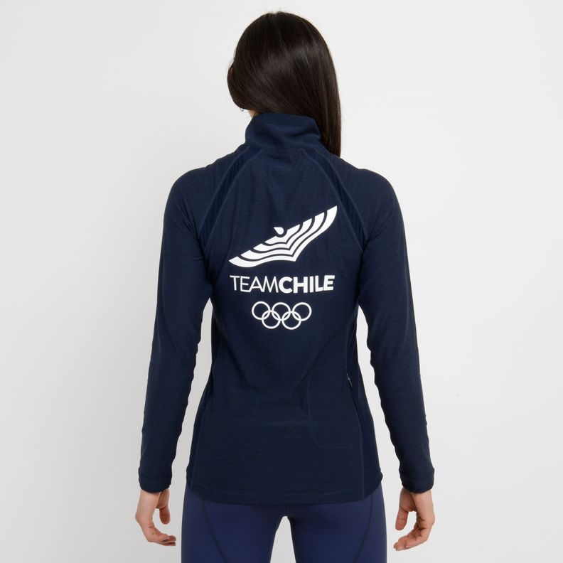 Polerón Quarter Mujer New Balance Team Chile-1
