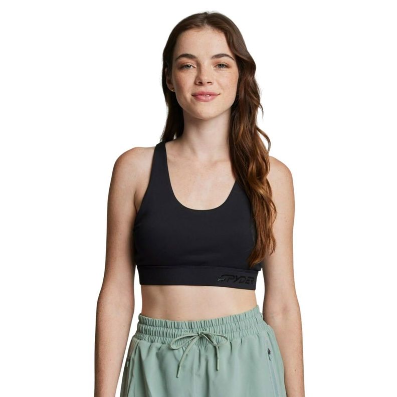Peto Entrenamiento Mujer Spyder High Support Bra Negro-0