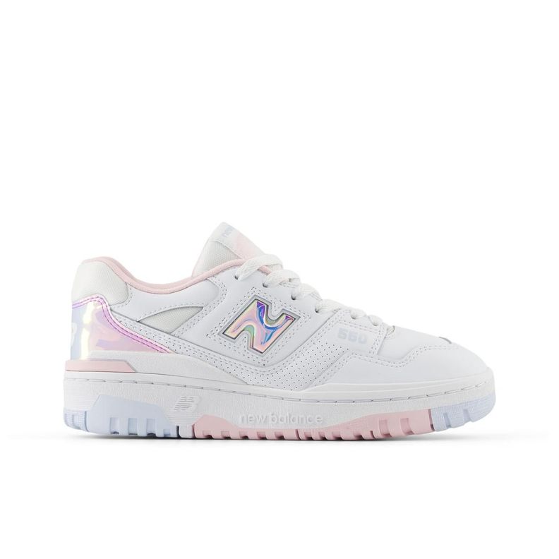 Zapatillas Urbanas Niños New Balance 550 Blanca/Rosada-0