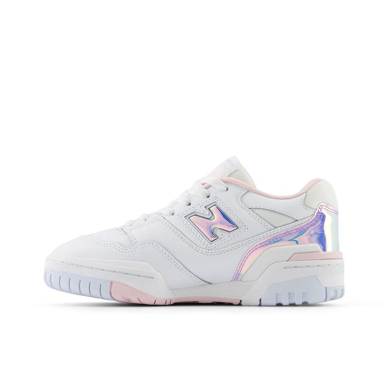 Zapatillas Urbanas Niños New Balance 550 Blanca/Rosada-1